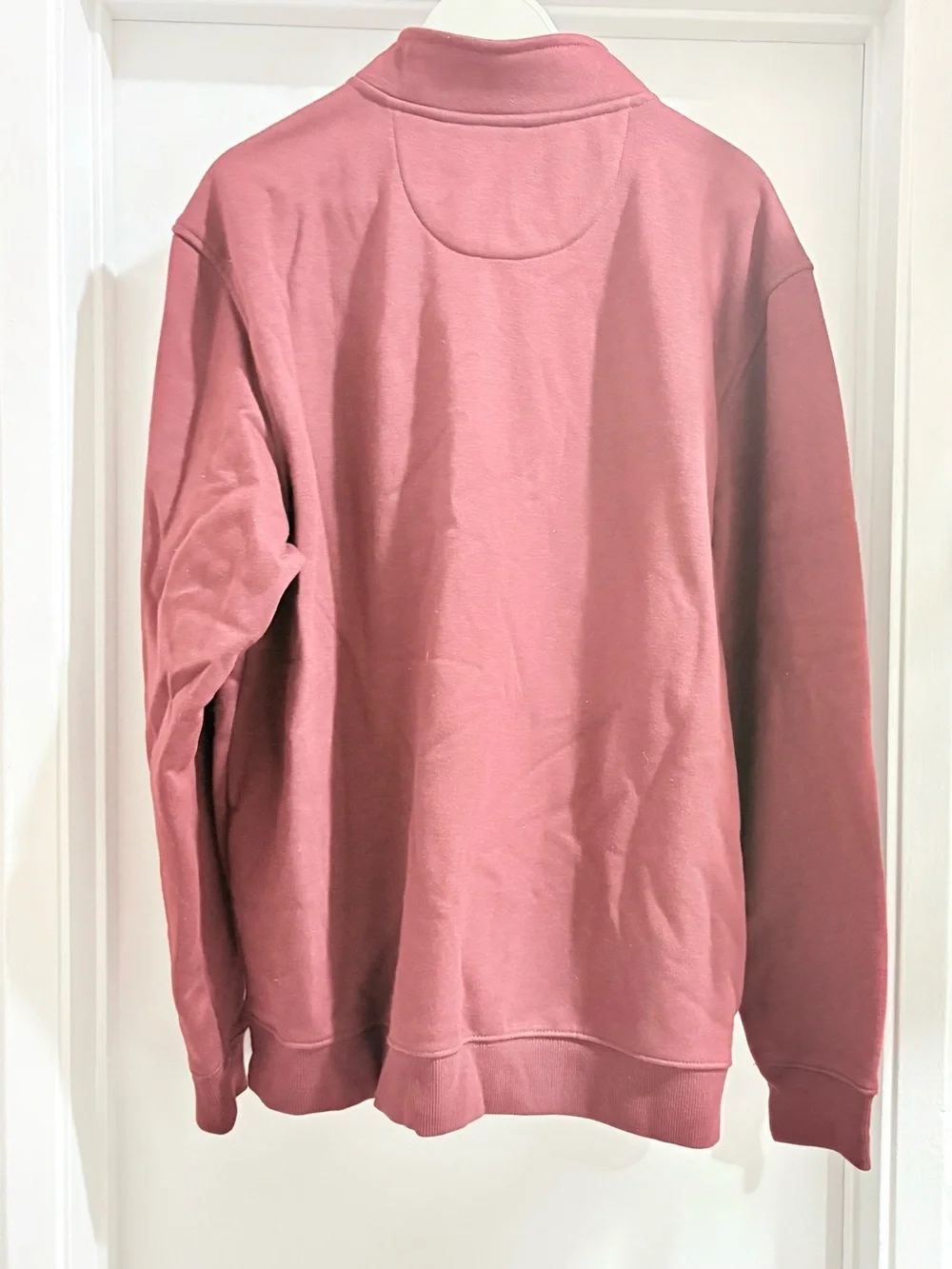 Van Heusen Men's Burgundy Quarter-Zip Sweater